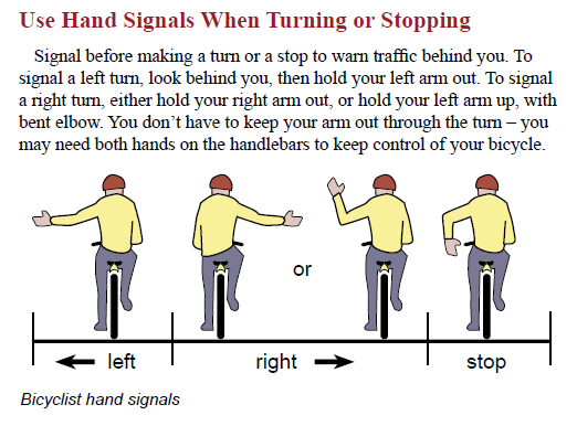 From the Oregon Bicyclist's Manual, Page 8